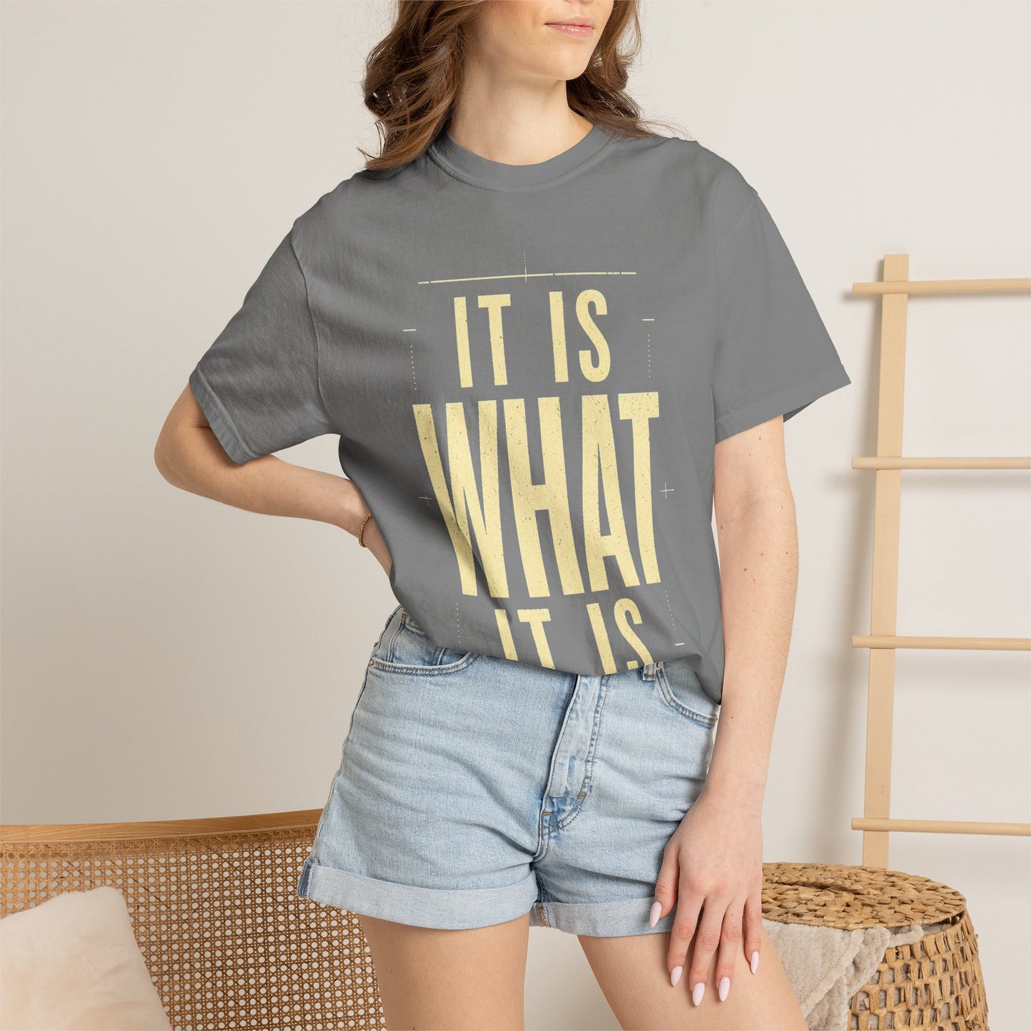 It Is What It Is T‑Shirt — Minimalist Positive Quote Tee