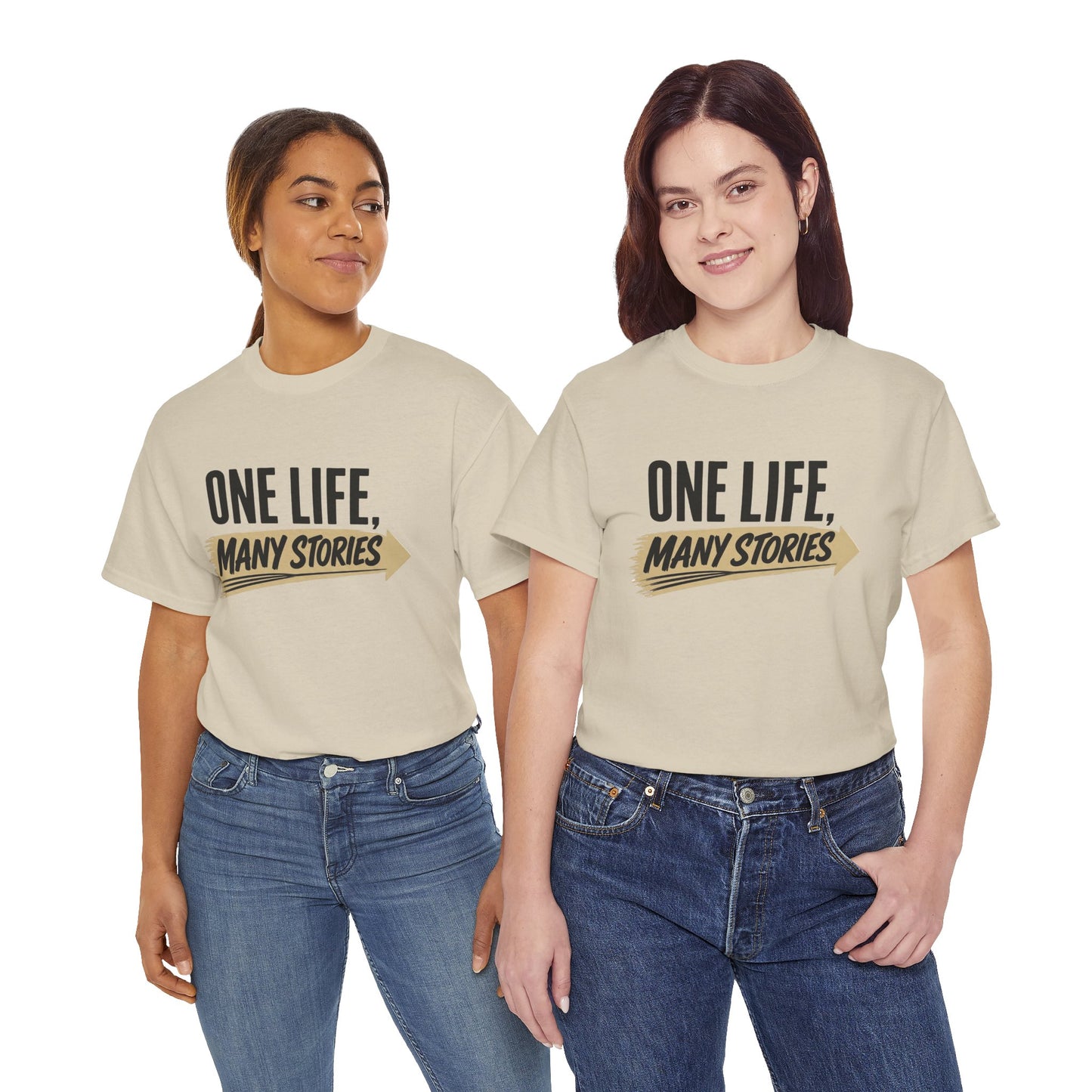 One Life, Many Stories Tee — Inspirational Graphic T-Shirt