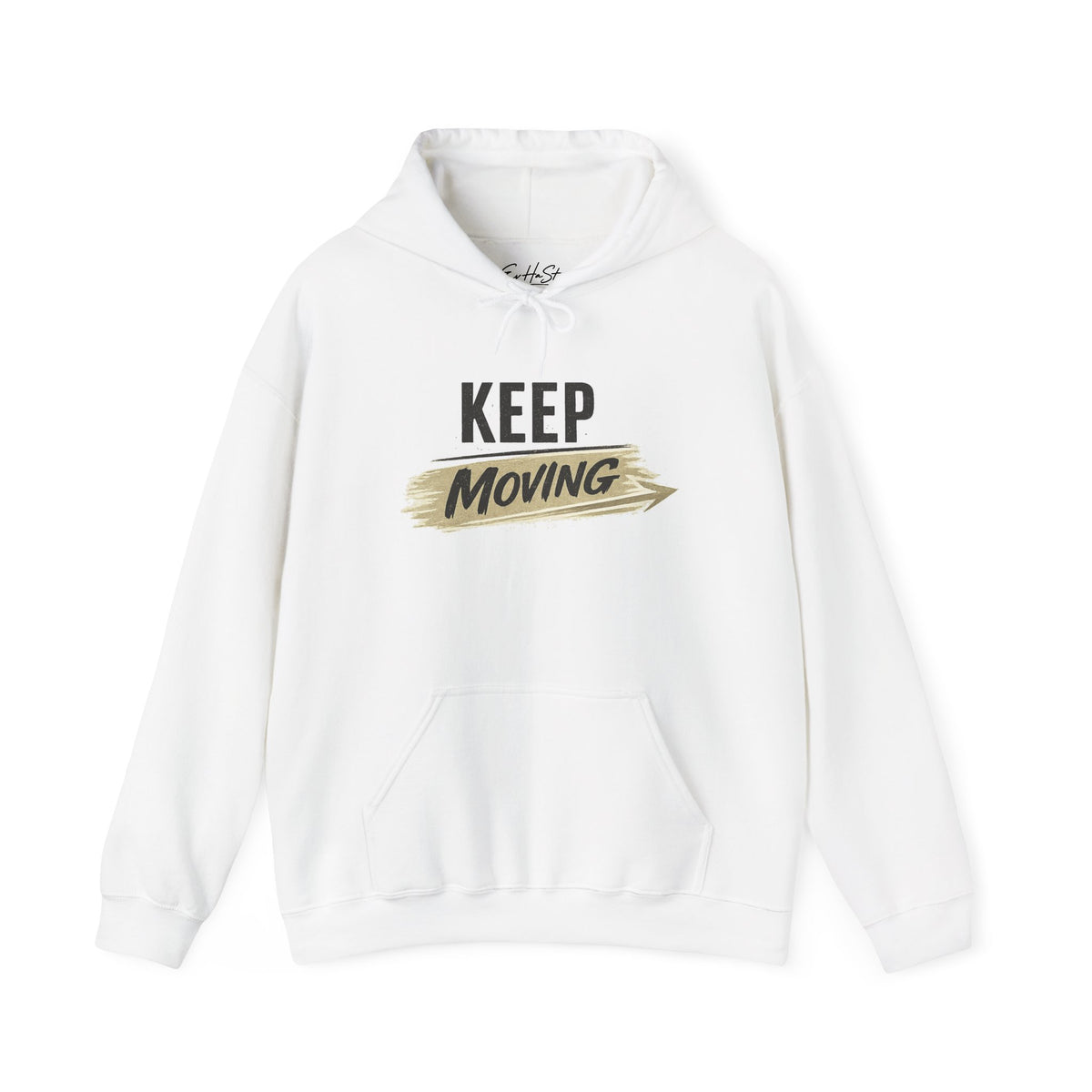 Hoodie "Keep Moving" Motivational Graphic Hooded Sweatshirt