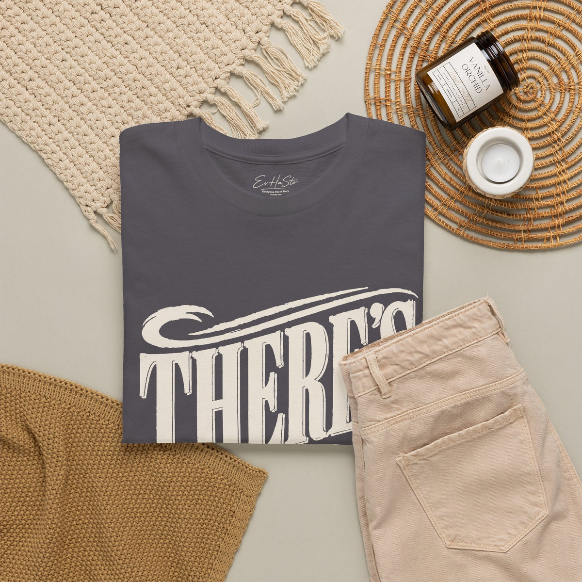 Theres More Graphic Tee - Vintage Script Motivational T-Shirt
