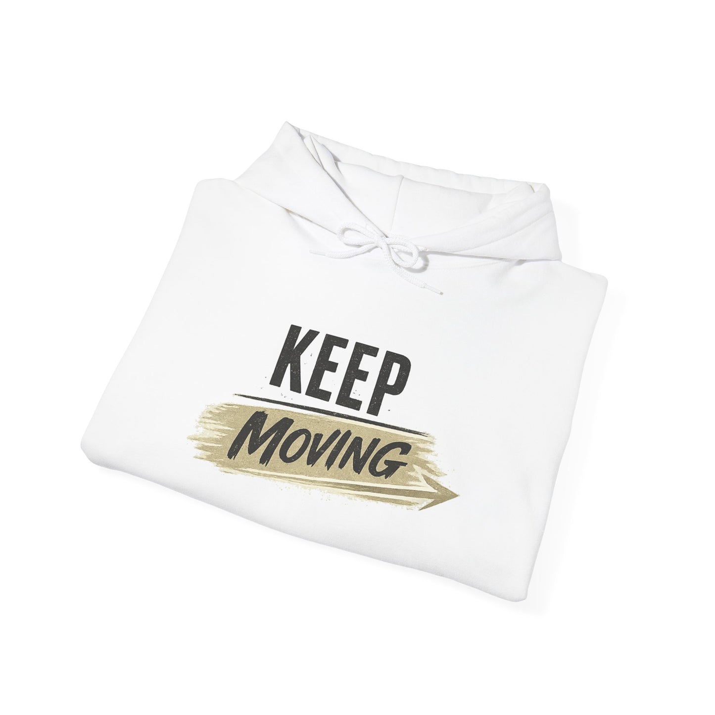Hoodie "Keep Moving" Motivational Graphic Hooded Sweatshirt