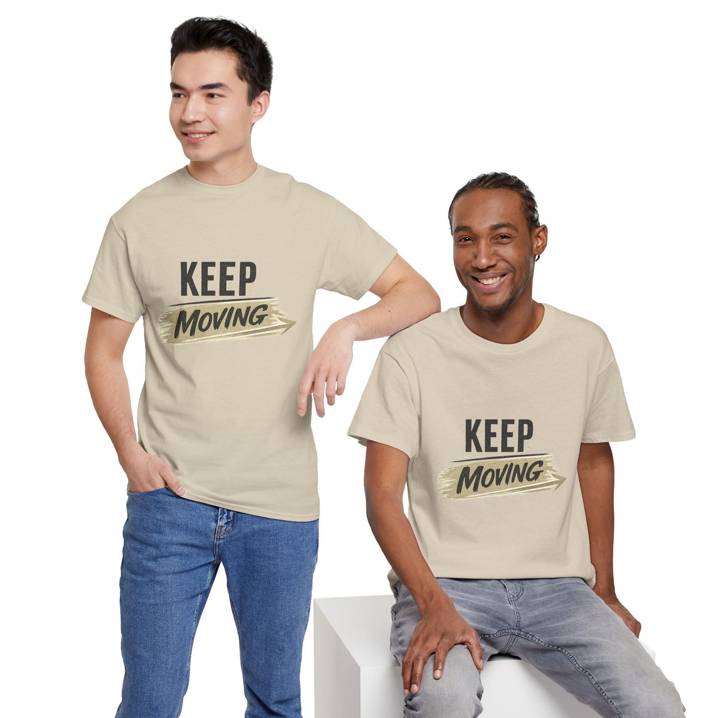 Keep Moving T-Shirt — Motivational Graphic Tee for Active Lifestyle