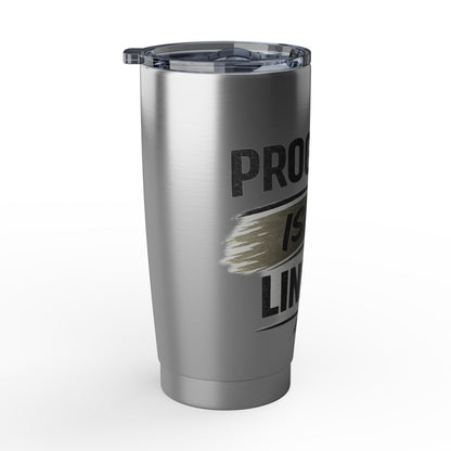 Progress Isn't Linear 20oz Tumbler — Motivational Stainless Travel Cup