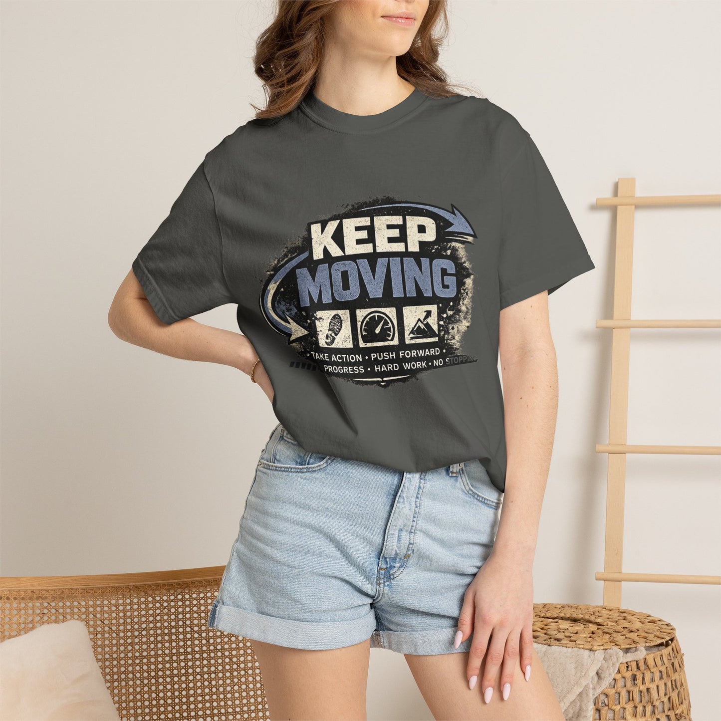 Keep Moving T-Shirt — Motivational Graphic Tee