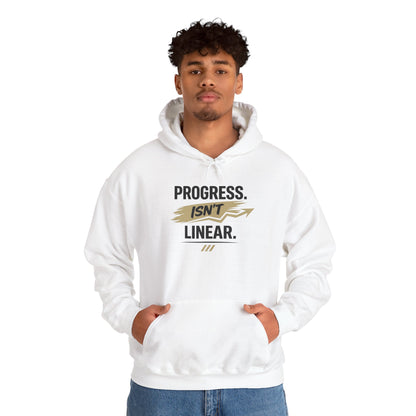 Hoodie "Progress Isn't Linear" Motivational Pullover
