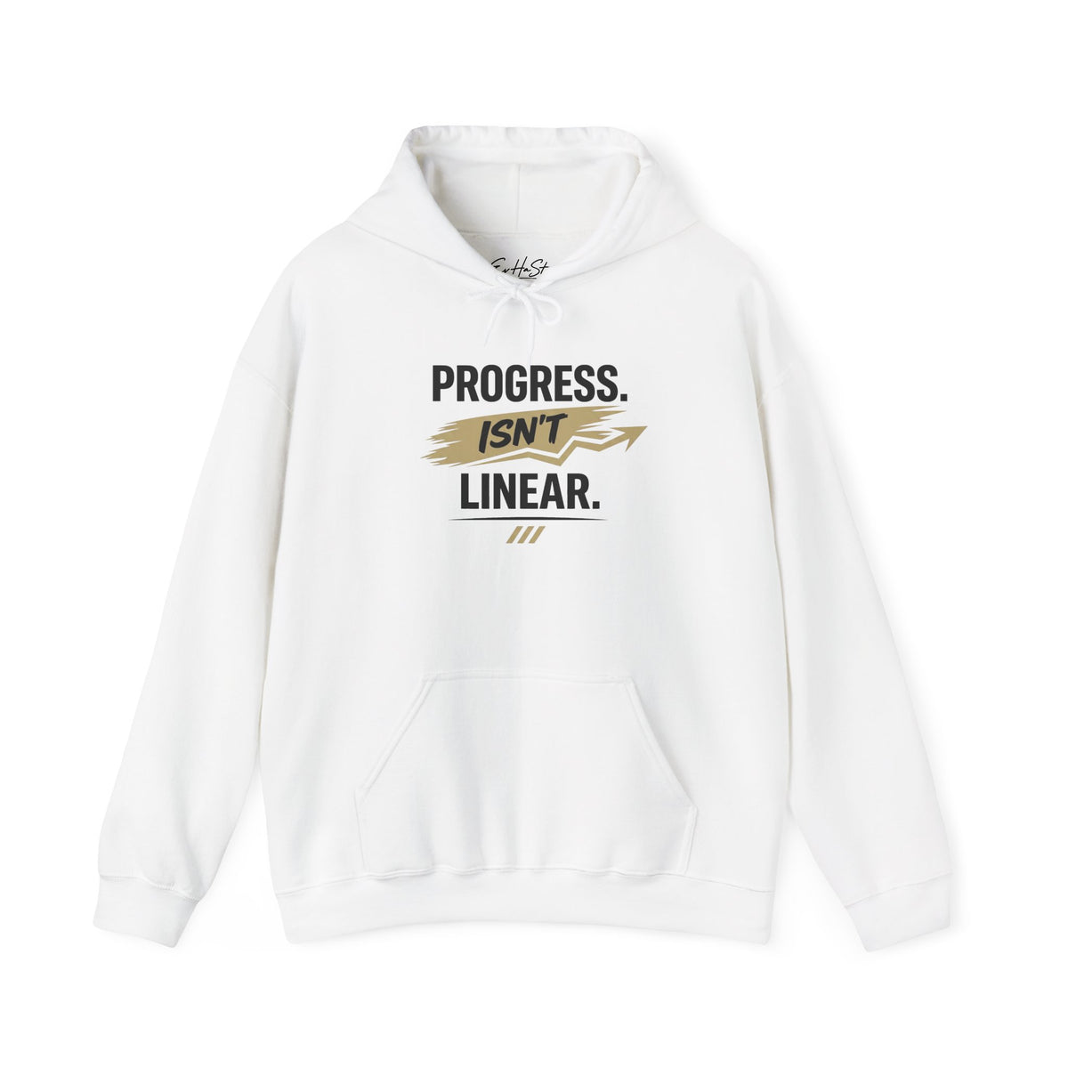 Hoodie "Progress Isn't Linear" Motivational Pullover