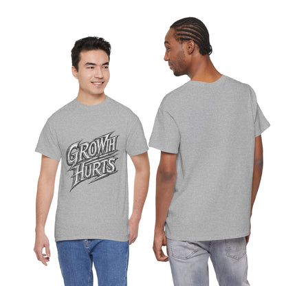 Growth Hurts T-Shirt — Vintage Chalk-Style Graphic Tee