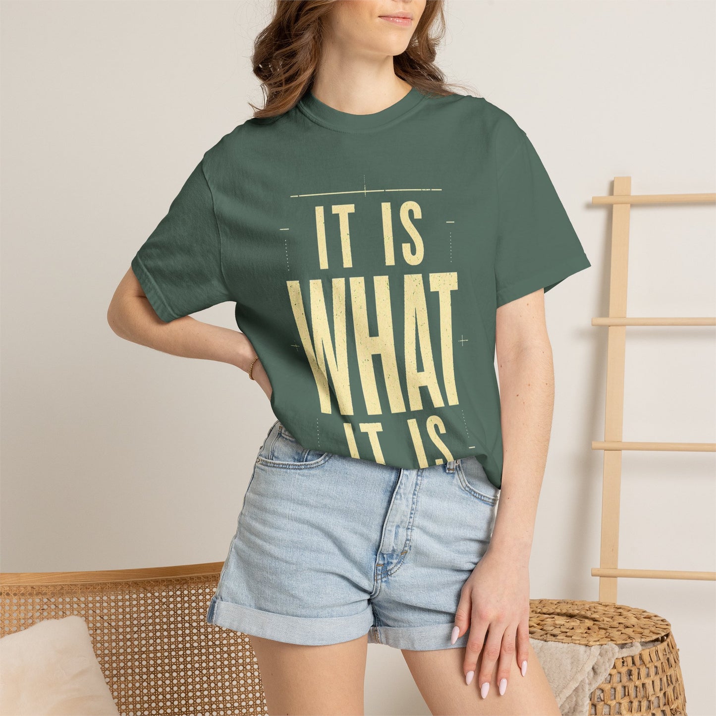 It Is What It Is T‑Shirt — Minimalist Positive Quote Tee
