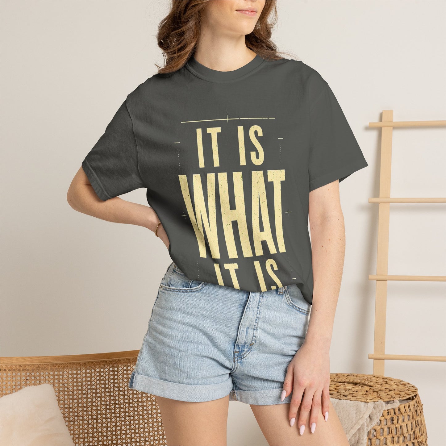 It Is What It Is T‑Shirt — Minimalist Positive Quote Tee