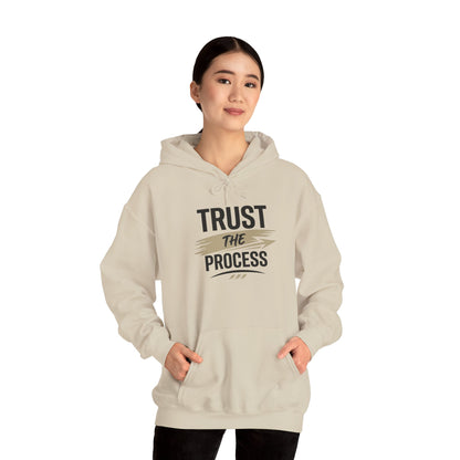 Hoodie "Trust The Process" Motivational White Pullover Sweatshirt