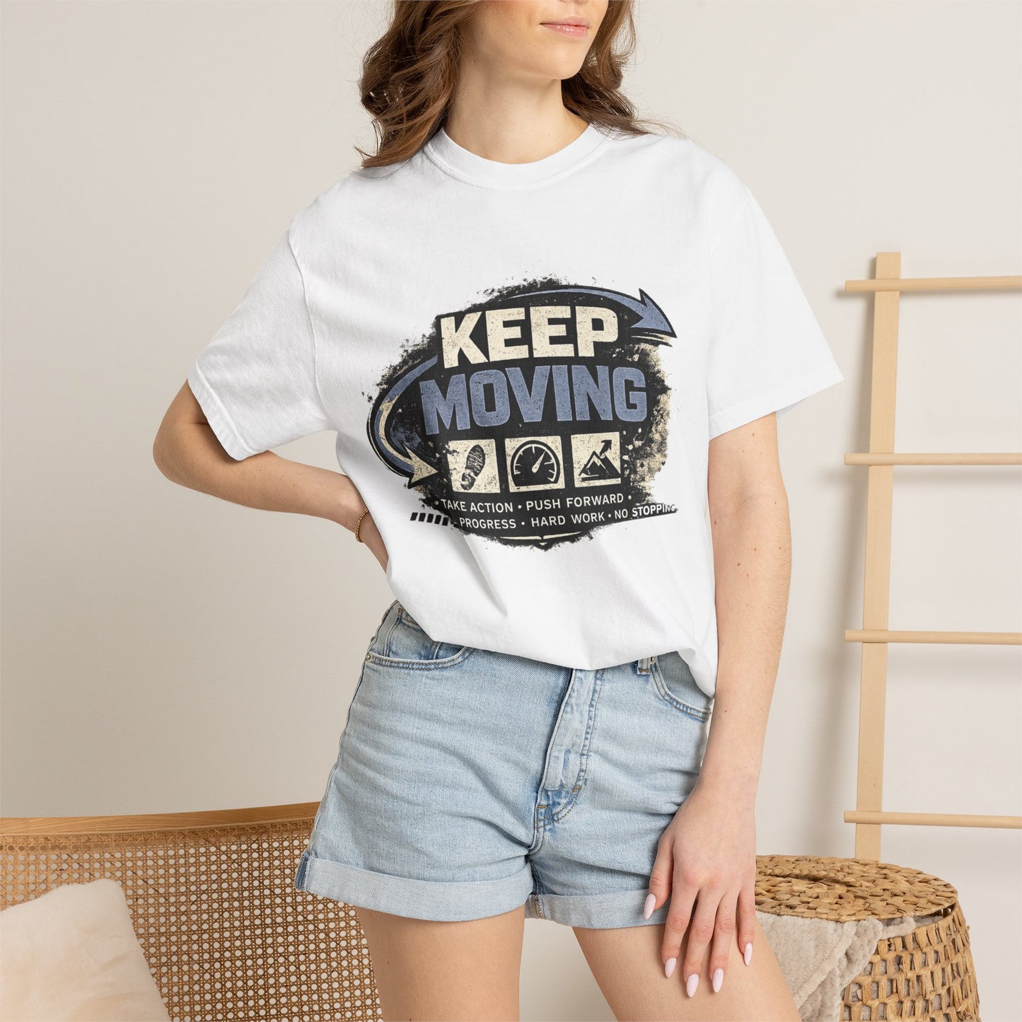 Keep Moving T-Shirt — Motivational Graphic Tee