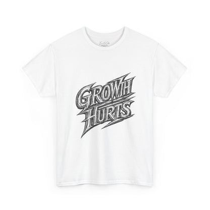Growth Hurts T-Shirt — Vintage Chalk-Style Graphic Tee