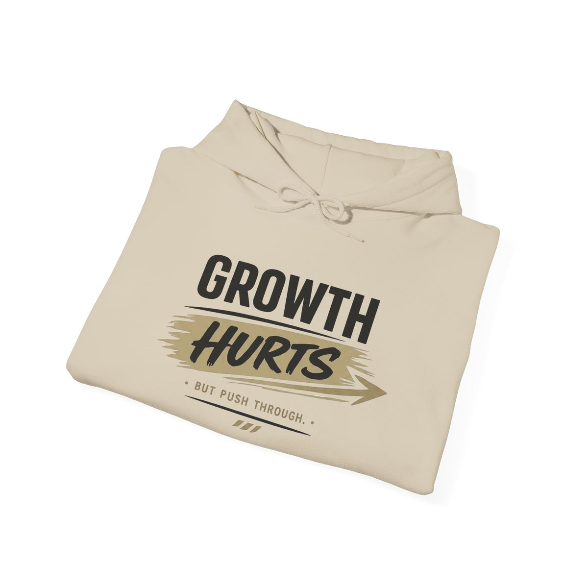 Hoodie "Growth Hurts" Inspirational Motivational Pullover ('Growth Hurts')