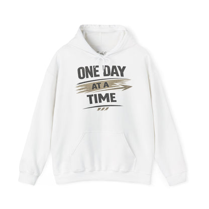 One Day At A Time Hoodie – Inspirational Recovery & Mindfulness Sweatshirt