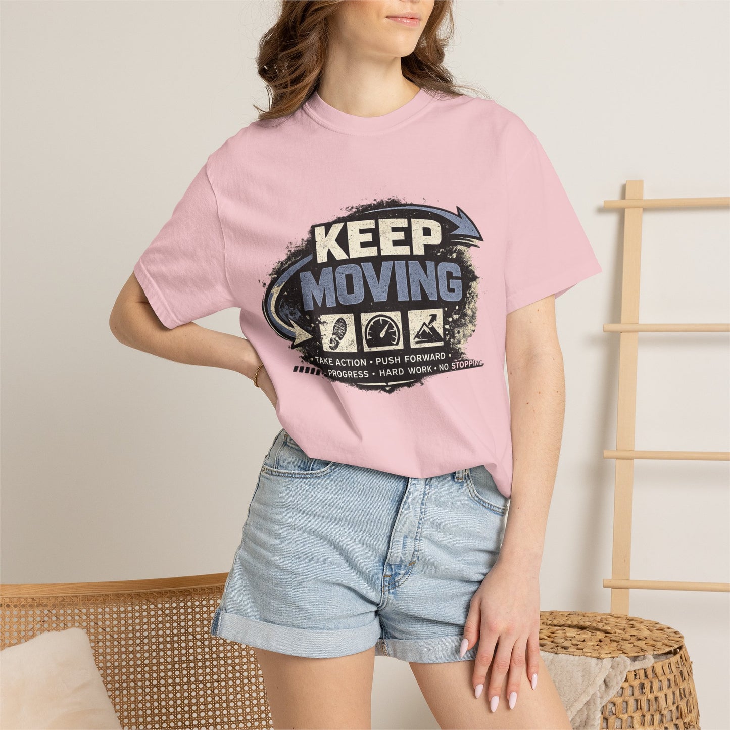 Keep Moving T-Shirt — Motivational Graphic Tee