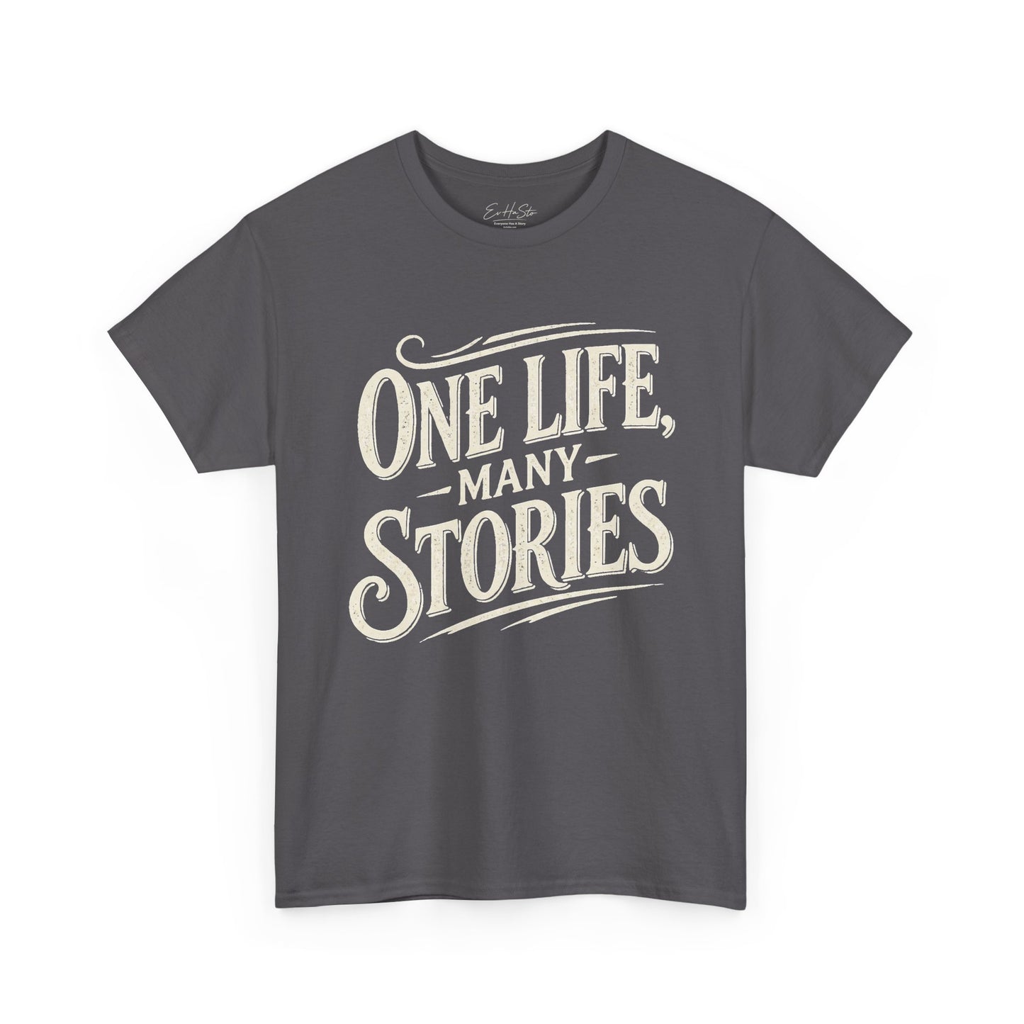 One Life Many Stories T-Shirt — Inspirational Graphic Tee for Storytellers & Travelers