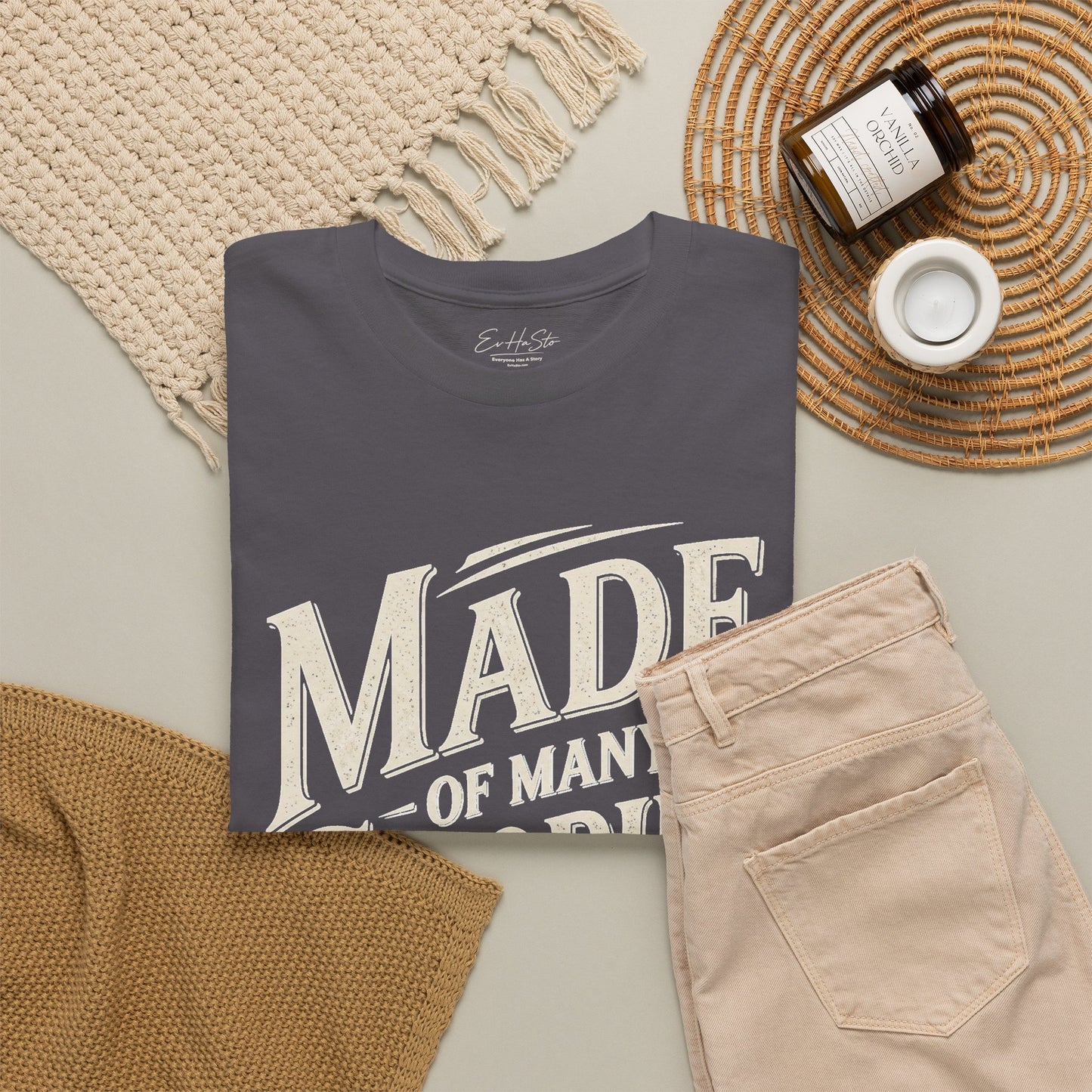 Made of Many Stories T-Shirt — Inspirational Storyteller Graphic Tee