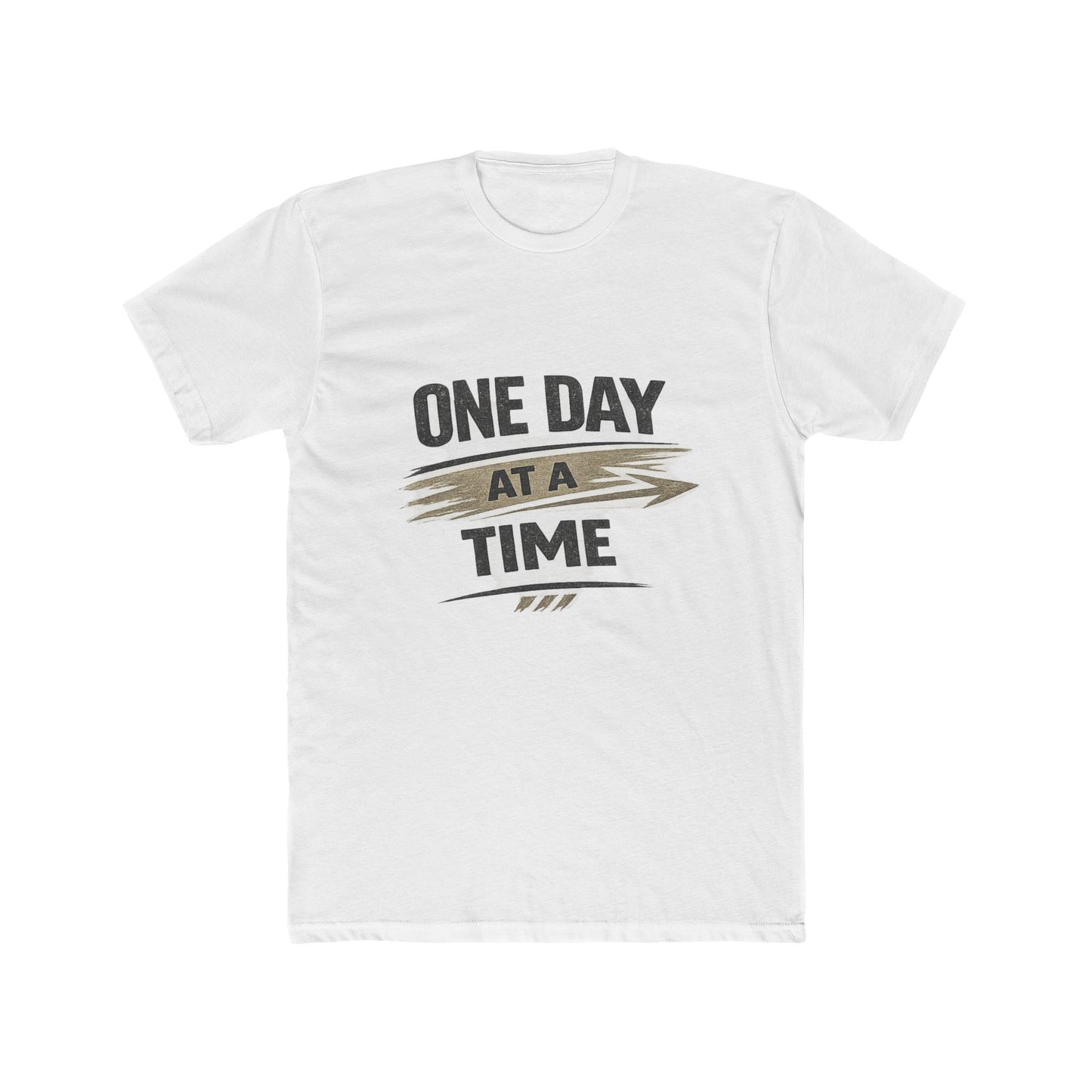 One Day at a Time Tee — Inspirational Recovery Graphic T-Shirt