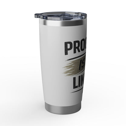 Progress Isn't Linear 20oz Tumbler — Motivational Stainless Travel Cup