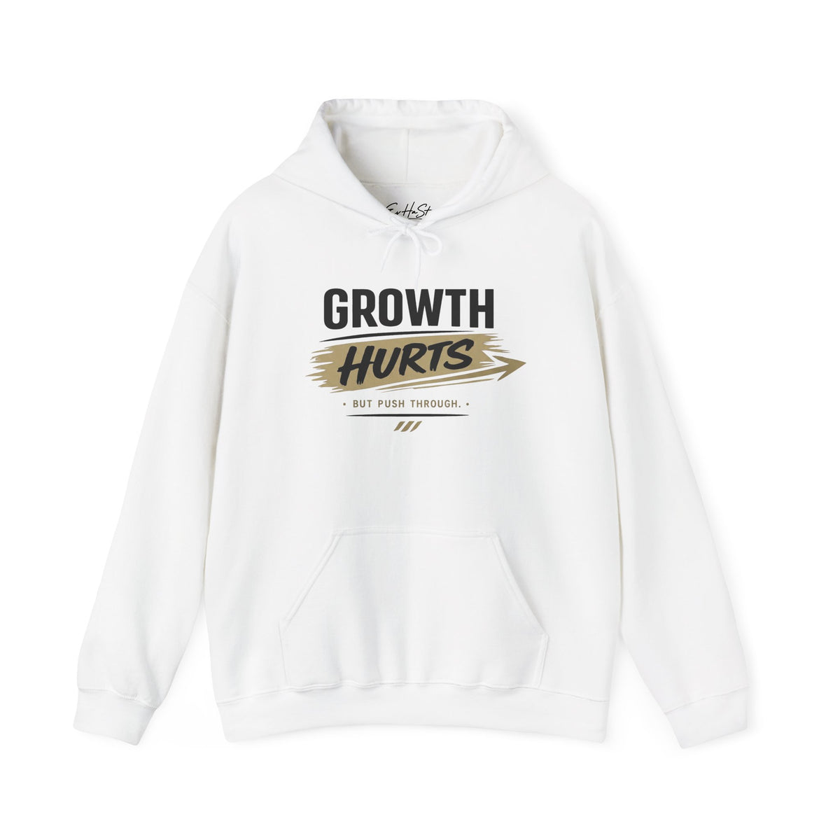 Hoodie "Growth Hurts" Inspirational Motivational Pullover ('Growth Hurts')