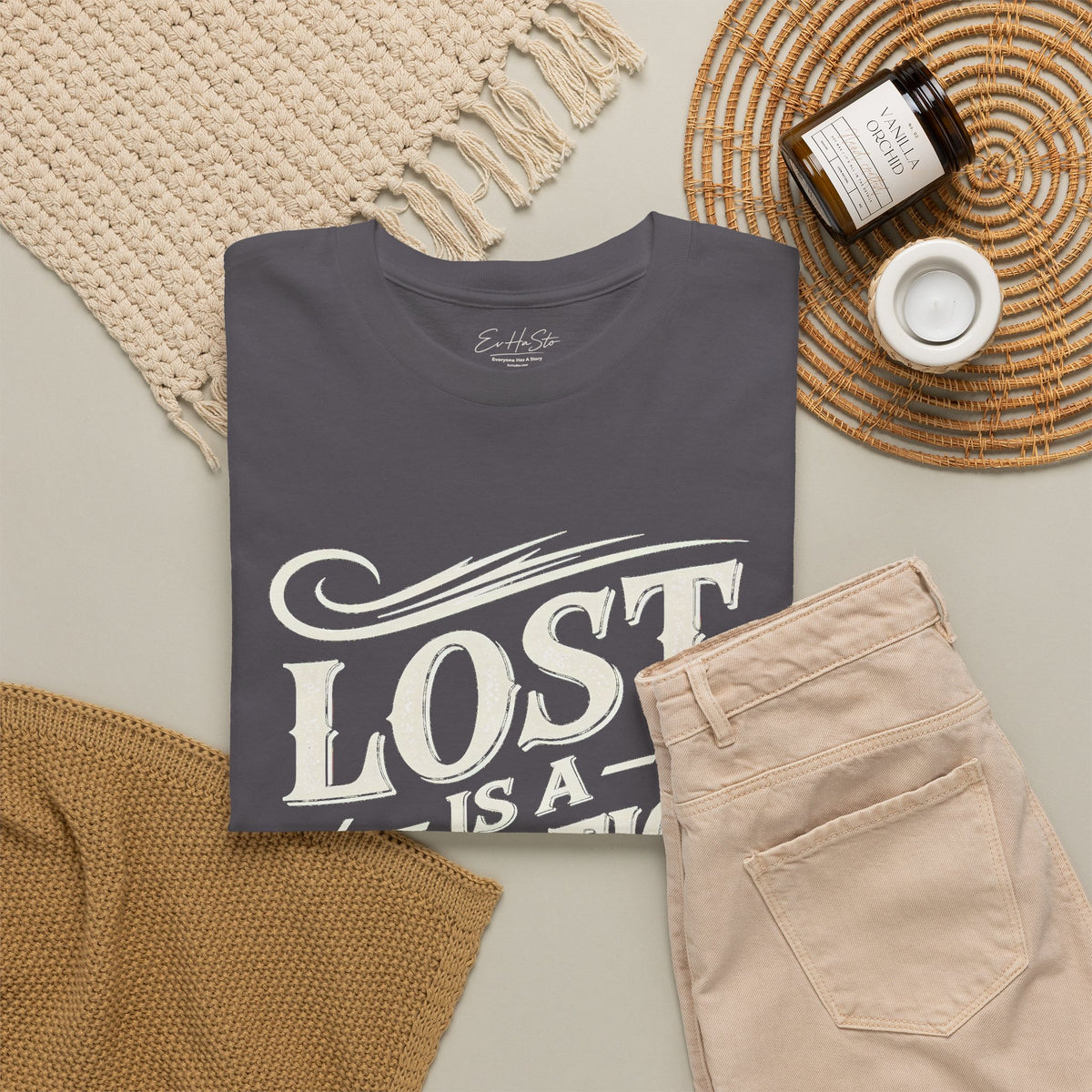 Lost Is A Direction Too T-Shirt – Vintage Adventure Typography Tee