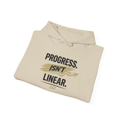 Hoodie "Progress Isn't Linear" Motivational Pullover