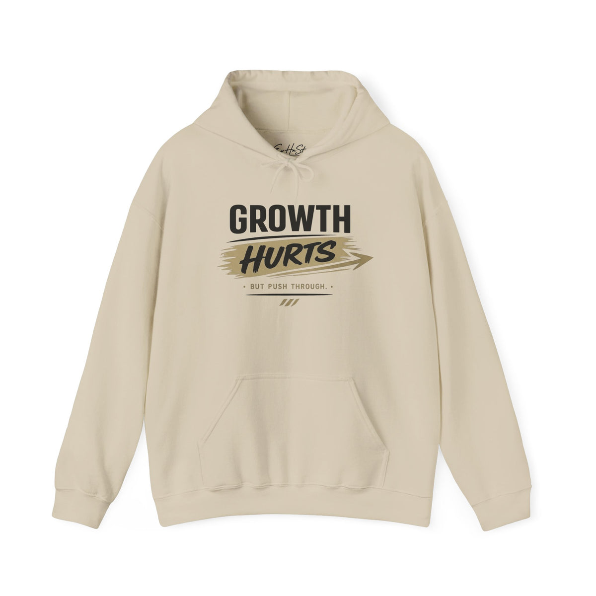 Hoodie "Growth Hurts" Inspirational Motivational Pullover ('Growth Hurts')