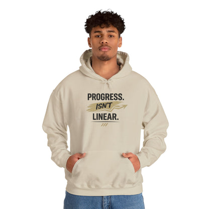 Hoodie "Progress Isn't Linear" Motivational Pullover