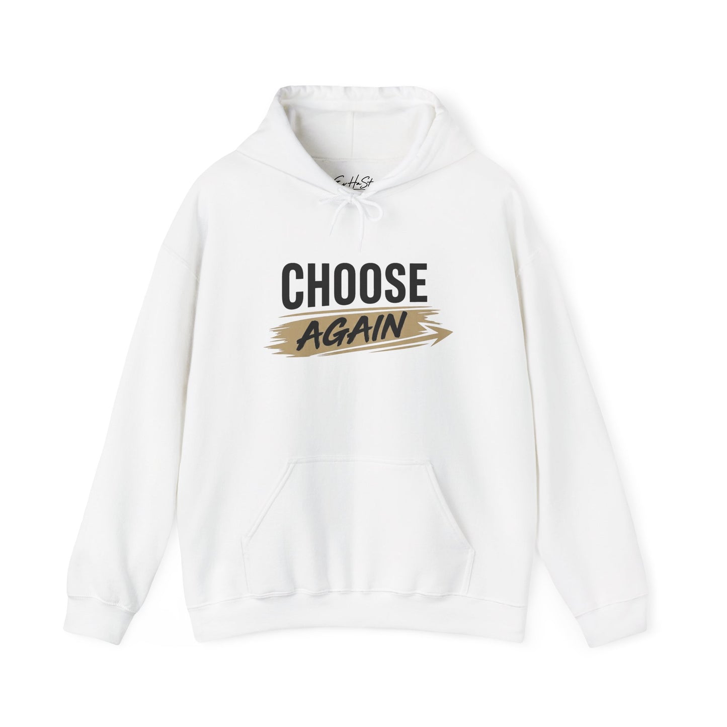 Hoodie "Choose Again" Motivational Graphic Pullover