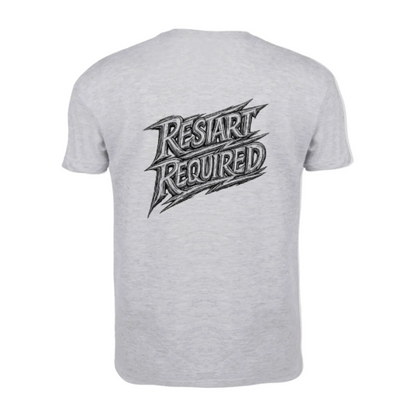 Mindset Quote Tee – RESTART REQUIRED | Life Reset Collection
