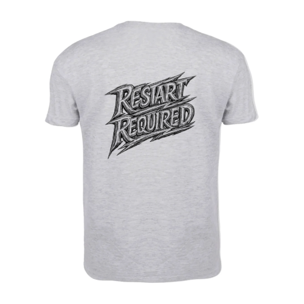 Mindset Quote Tee – RESTART REQUIRED | Life Reset Collection